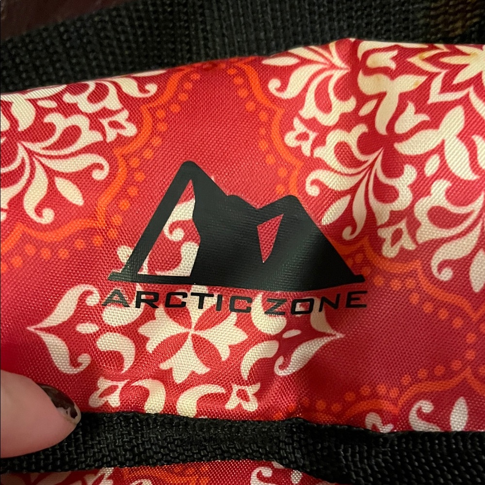 Red Patterned lunchbox bag - Picture 3 of 8